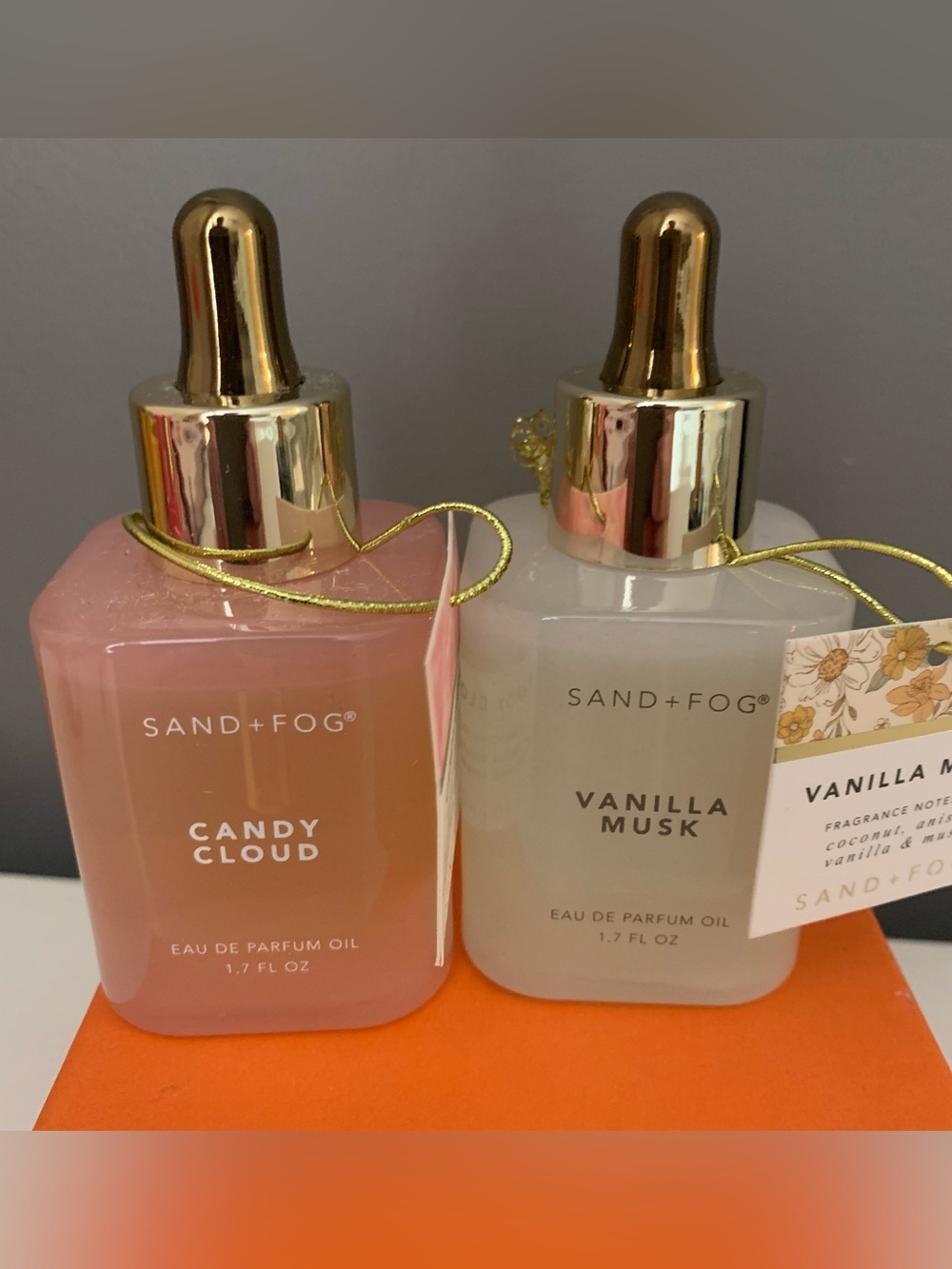 SAND+FOG Candy Cloud & Vanilla Musk Eau de Parfum Oils - Pink & White